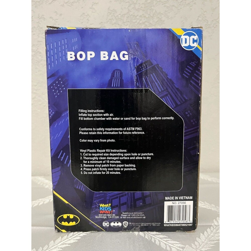 Batman & Joker Inflatable Bop Bag 40-Inch-Tall Exercise Play - Picture 4 of 7